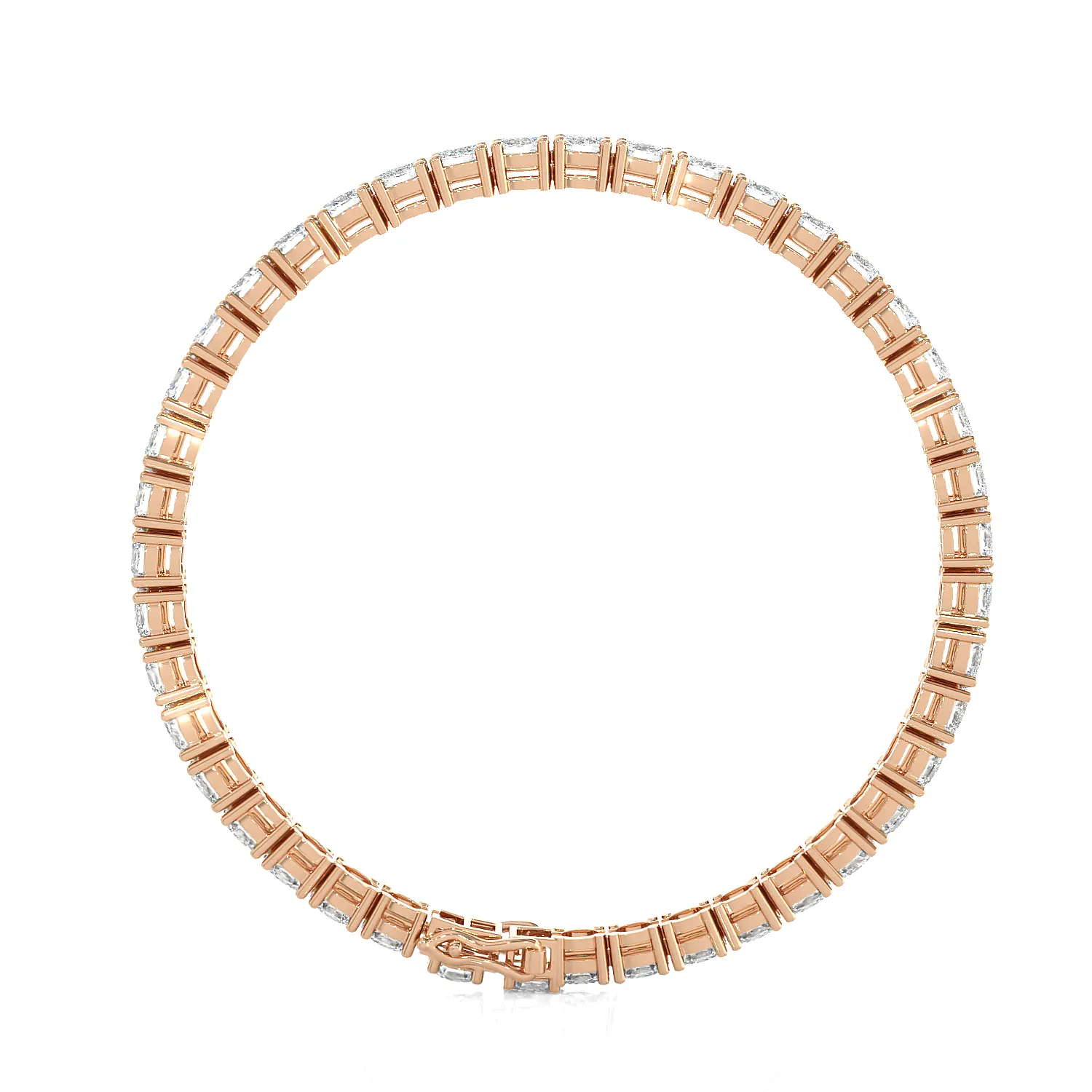 6 7/8 ctw Oval-Shape Lab Grown Diamond Tennis Bracelet