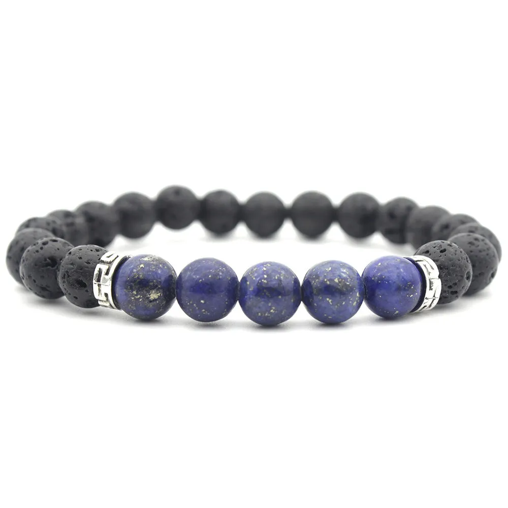 8mm volcanic rock bracelet