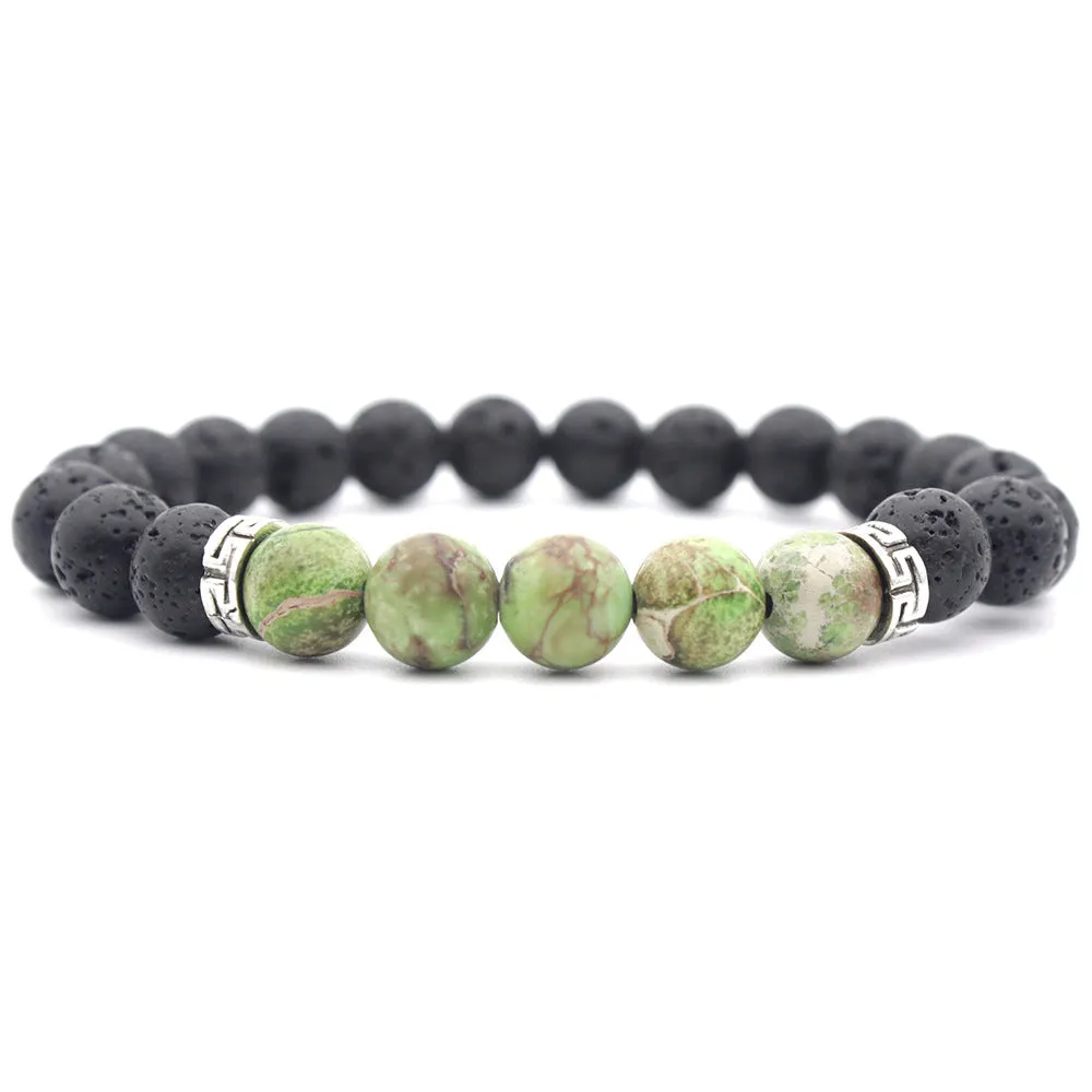 8mm volcanic rock bracelet