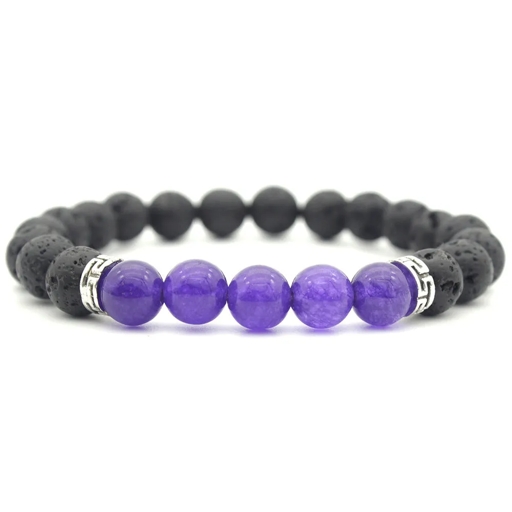 8mm volcanic rock bracelet