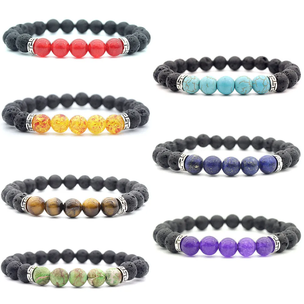 8mm volcanic rock bracelet