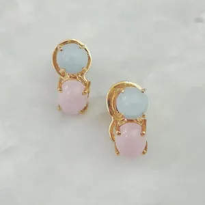 Aquamarine & Kunzite Separates Earrings