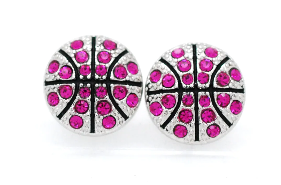 Basketball All Crystal Earrings - POST
