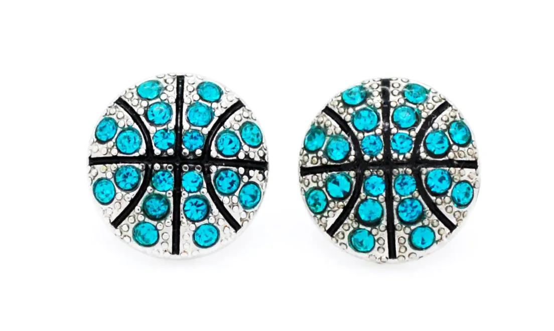 Basketball All Crystal Earrings - POST