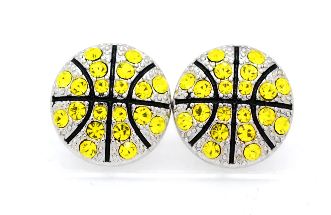 Basketball All Crystal Earrings - POST