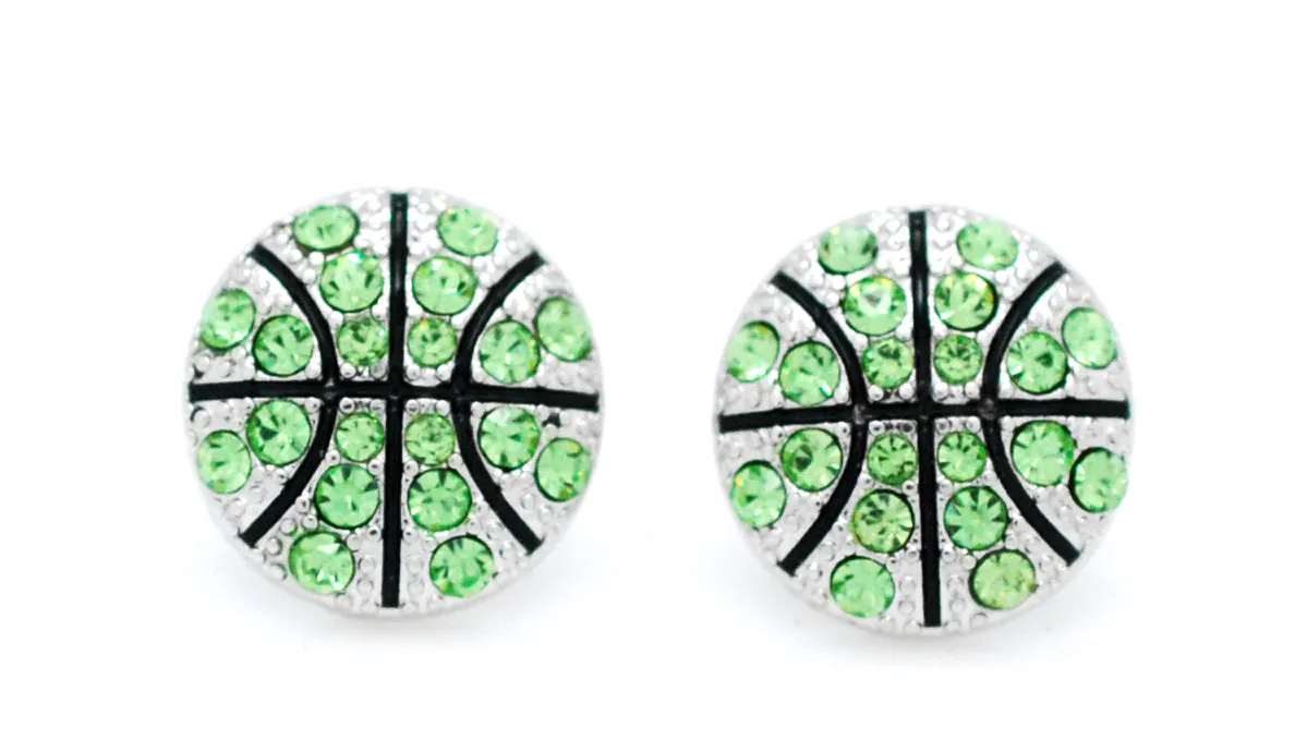 Basketball All Crystal Earrings - POST