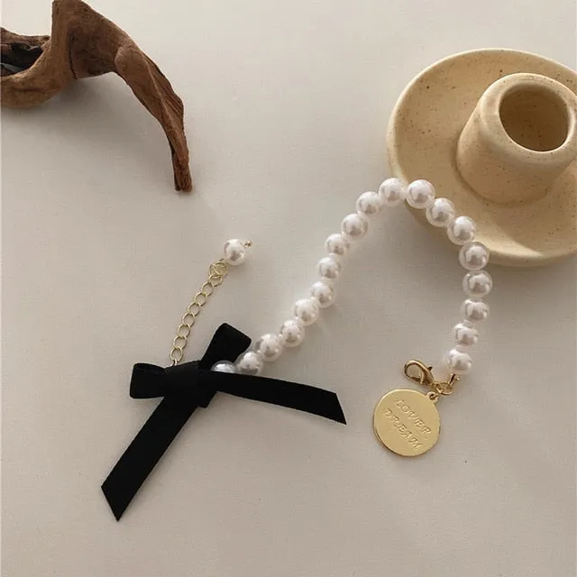 Classic Fashion Natural Stone Pearl Pendant Bracelet