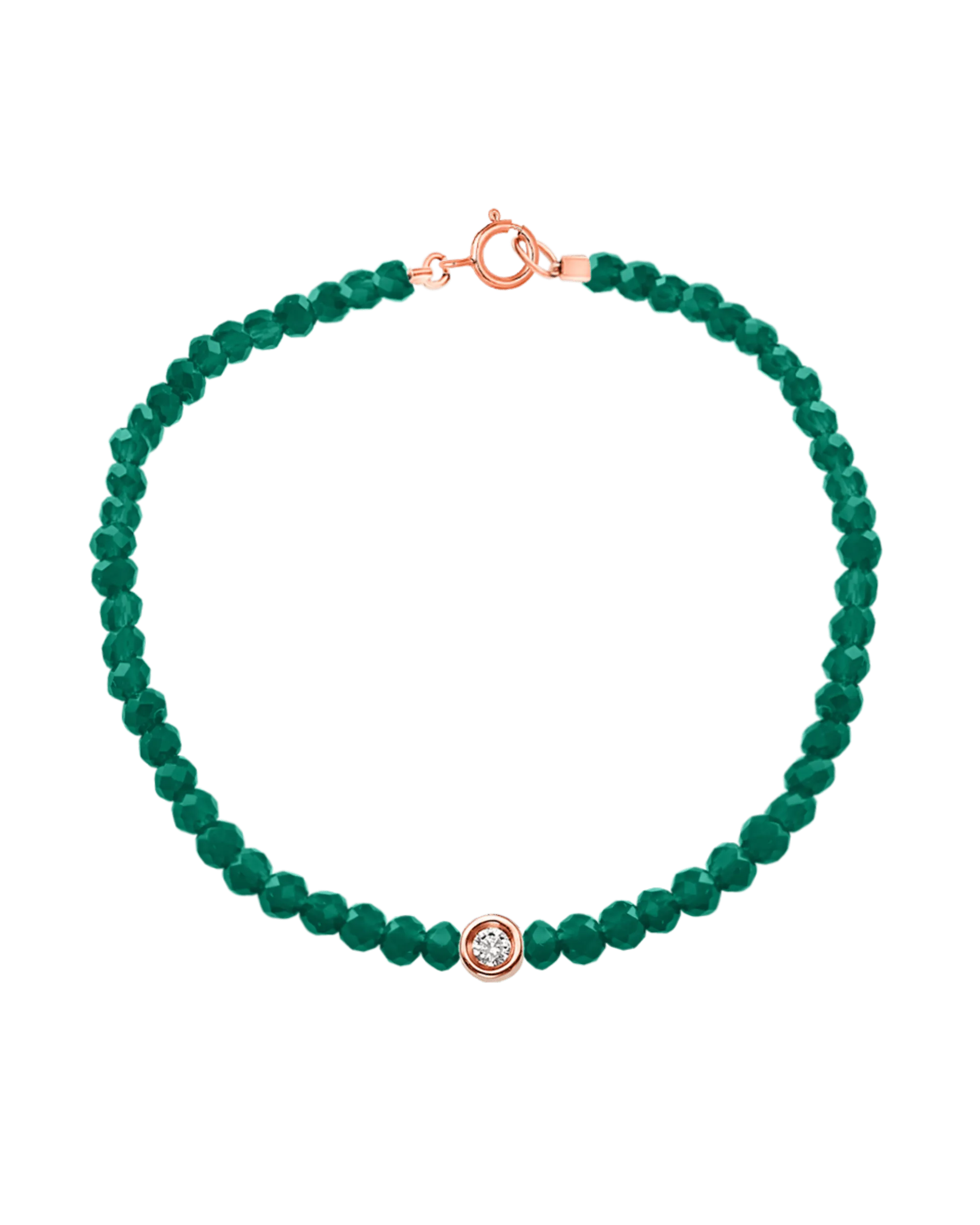 Gemstone & Diamond Bracelet - 14K Rose Gold