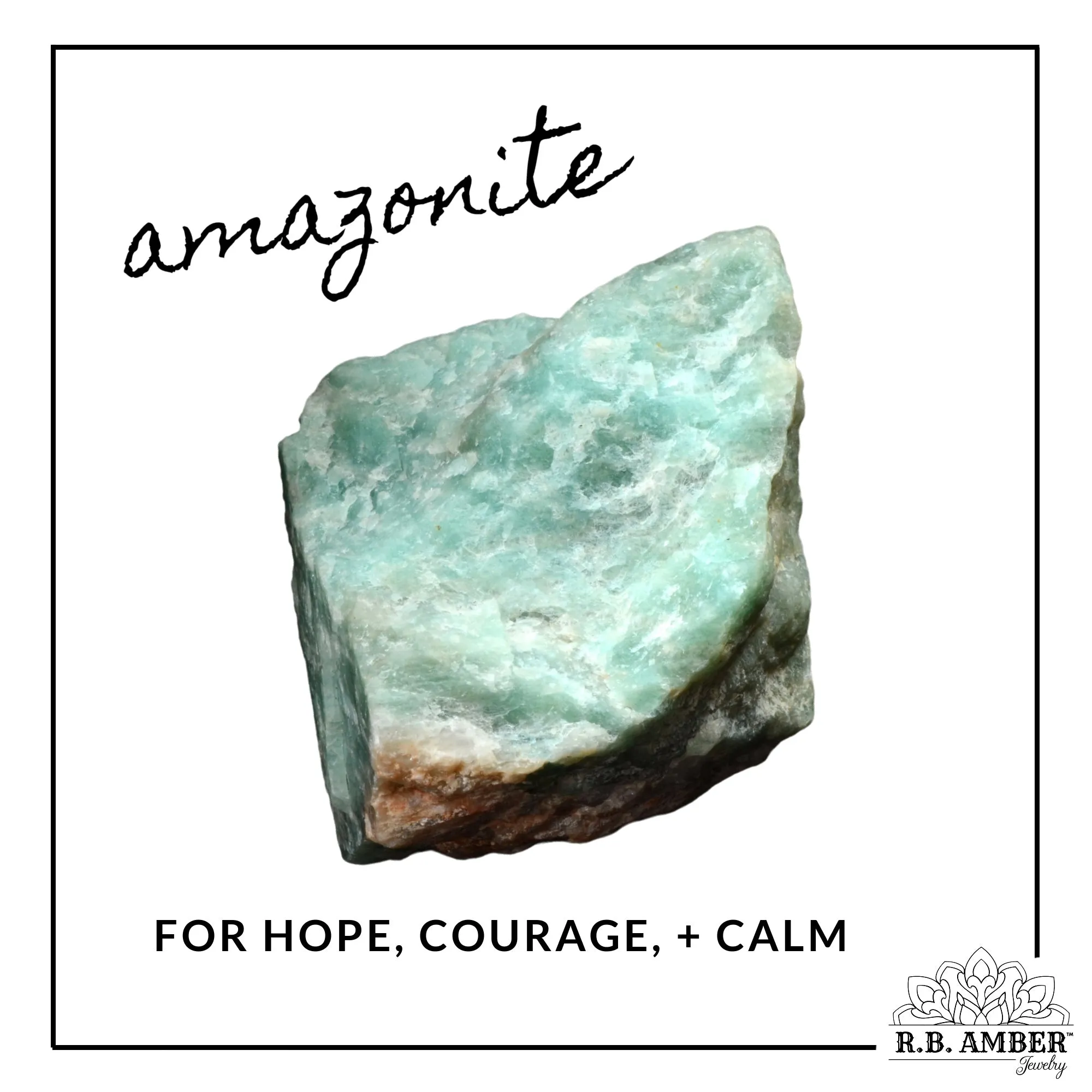 Kids | Amazonite   Raw Cognac Aromatherapy Bracelet