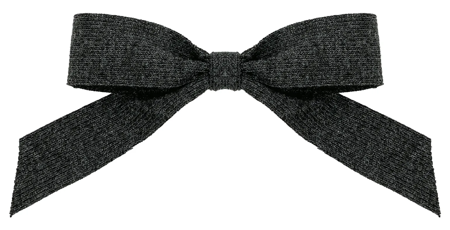 Knit Bow Hair Barrette