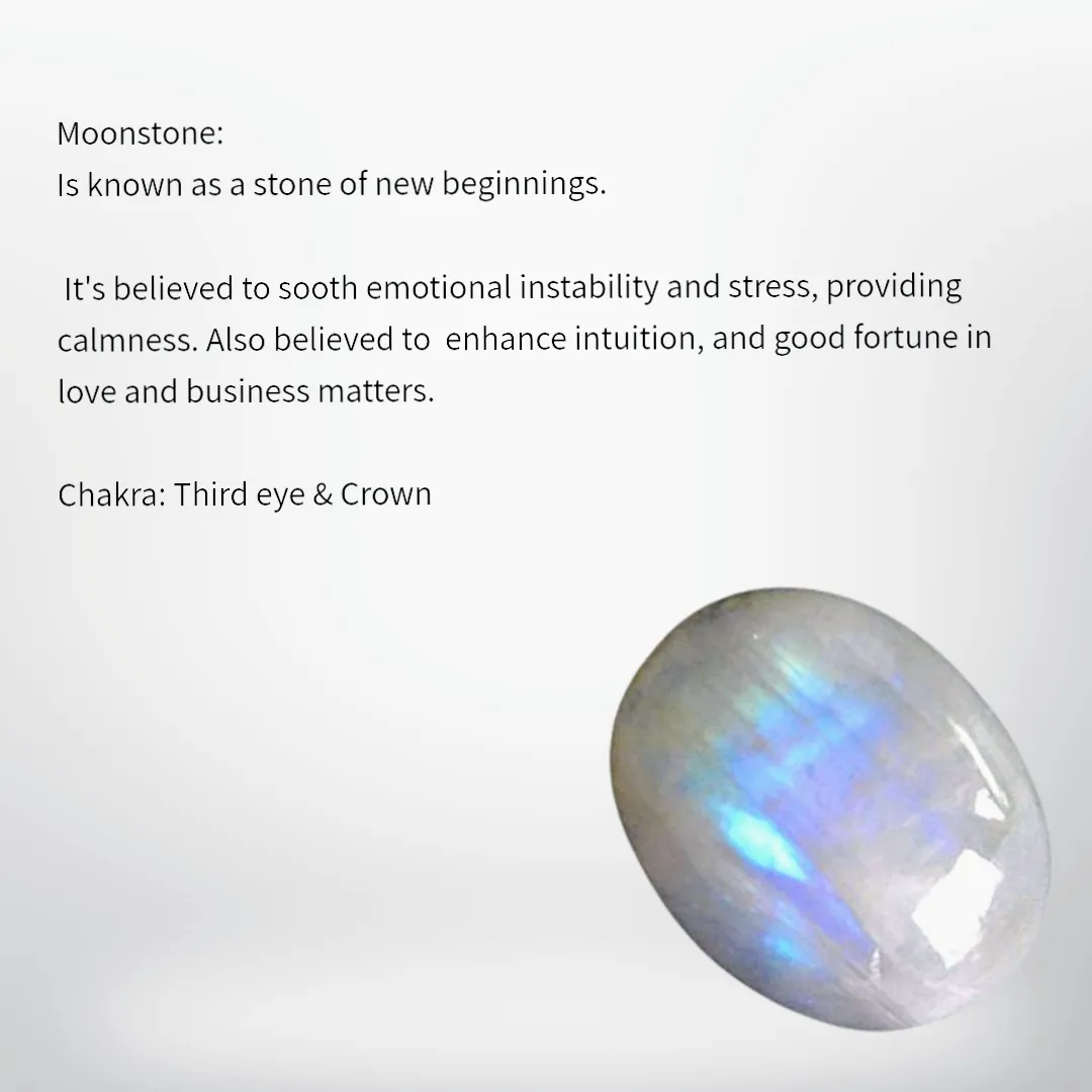 Moonstone with Tourmaline, Necklace