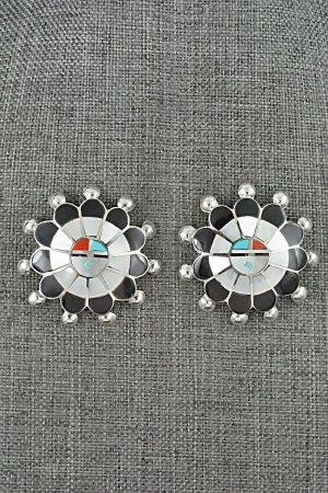Multi-Stone & Sterling Silver Earrings - Pauline Lonjose