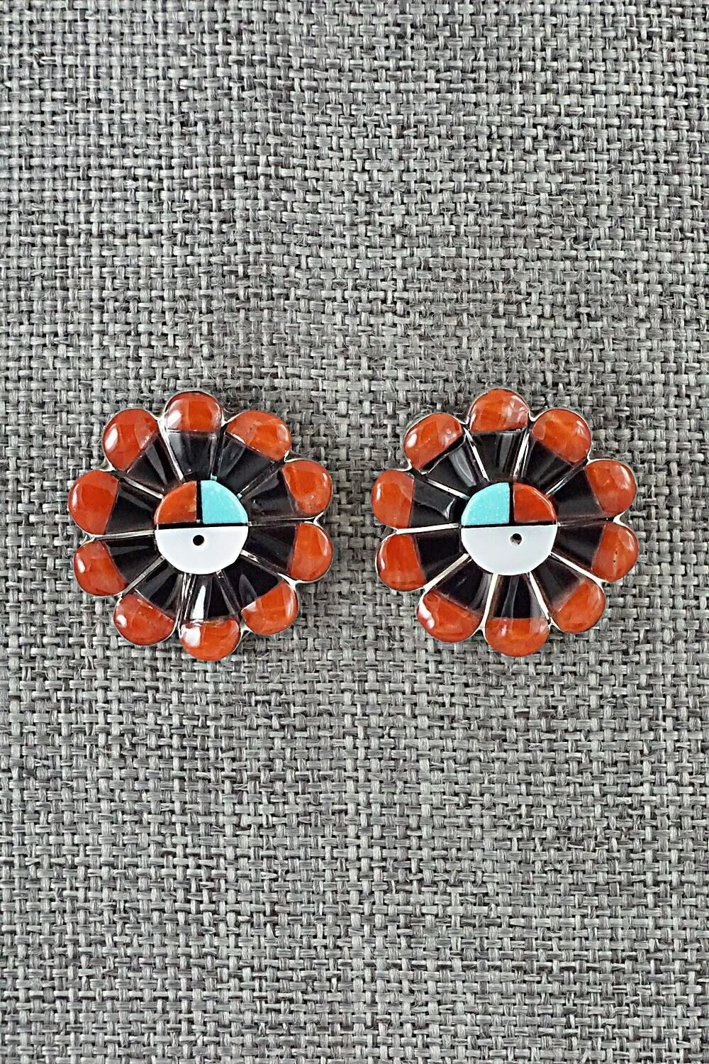 Multi-Stone & Sterling Silver Earrings - Romero Vacit