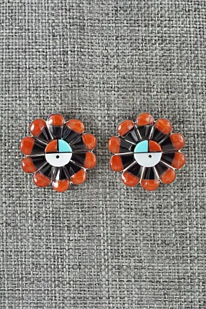 Multi-Stone & Sterling Silver Earrings - Romero Vacit