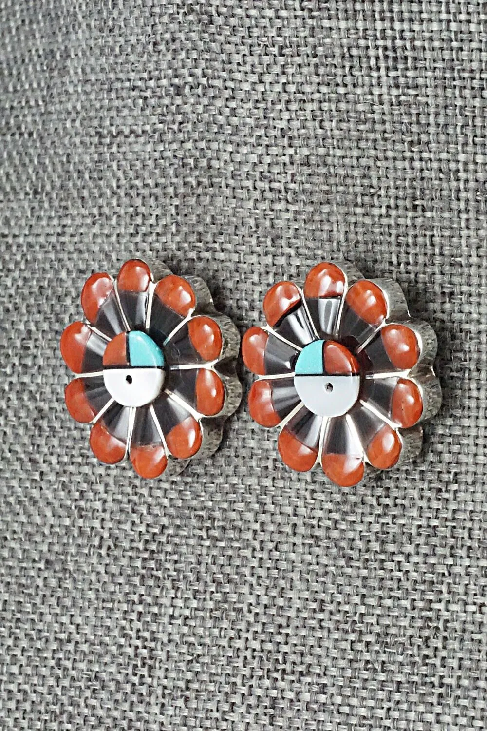 Multi-Stone & Sterling Silver Earrings - Romero Vacit