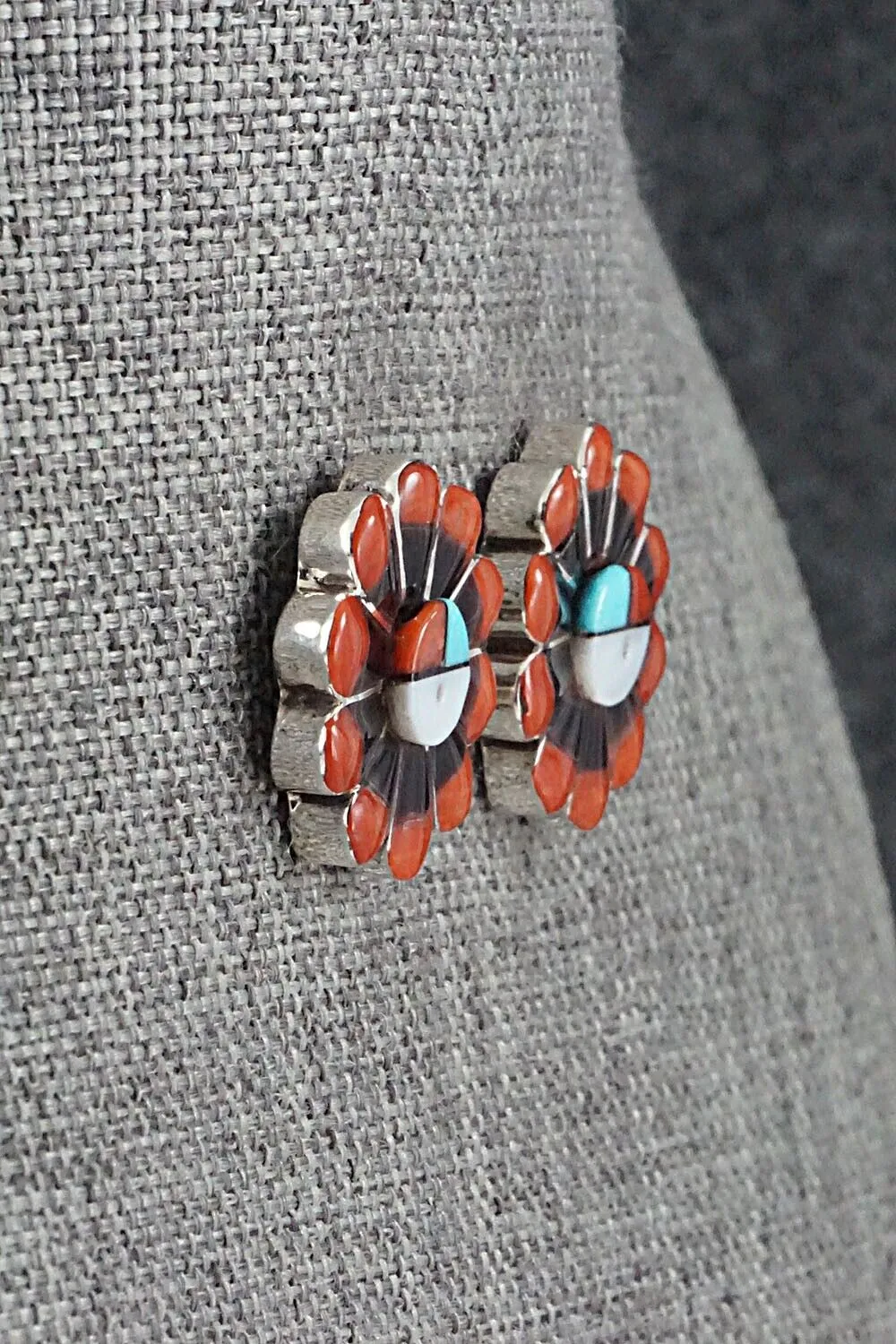 Multi-Stone & Sterling Silver Earrings - Romero Vacit