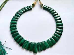 Natural Malachite Bib Necklace, Cleopatra Egyptian Necklace