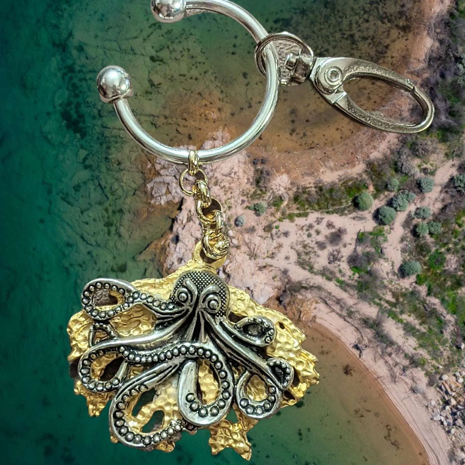 Octopus Key Chain, Purse Clip