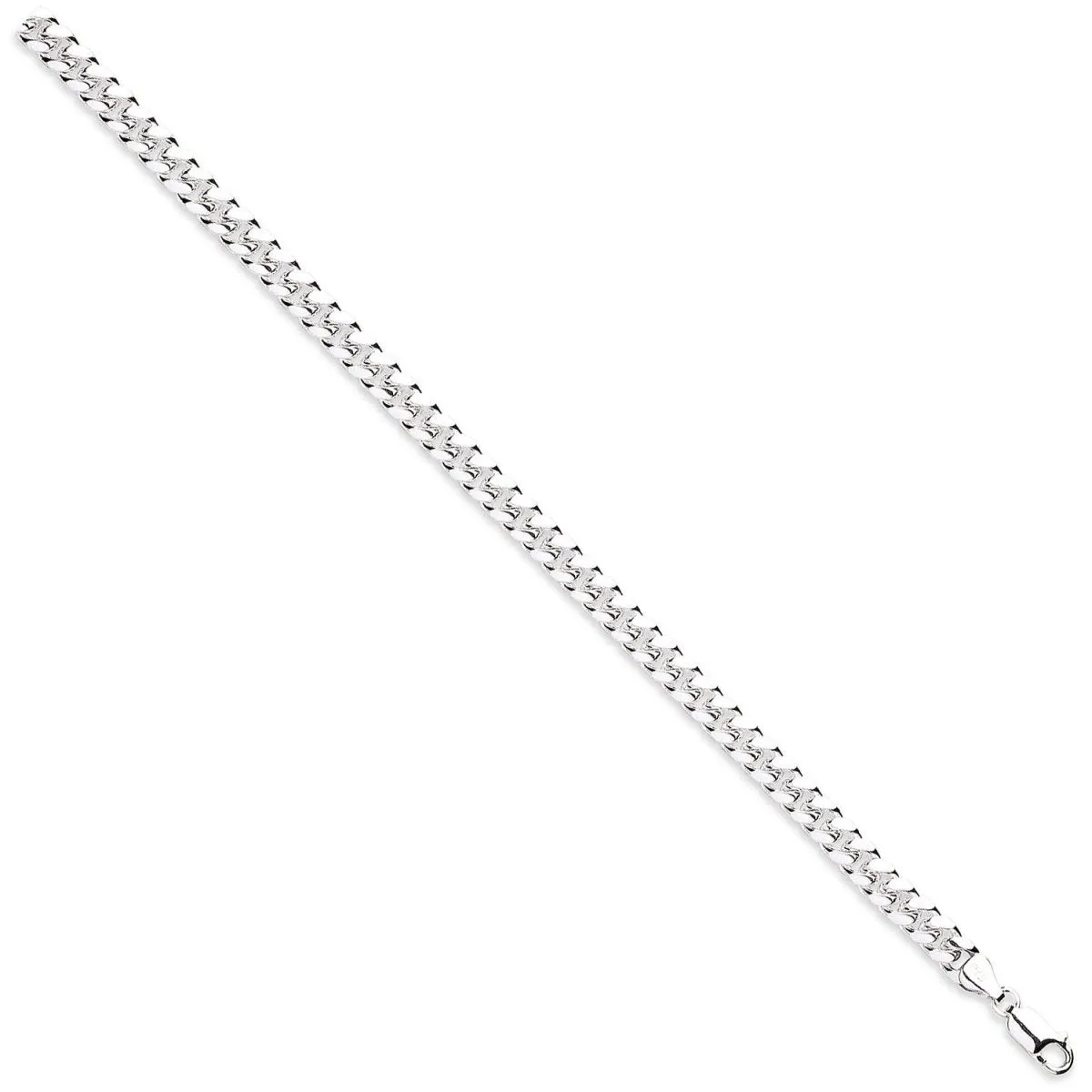 Sterling Silver 7mm Dome Cuban Link Bracelet