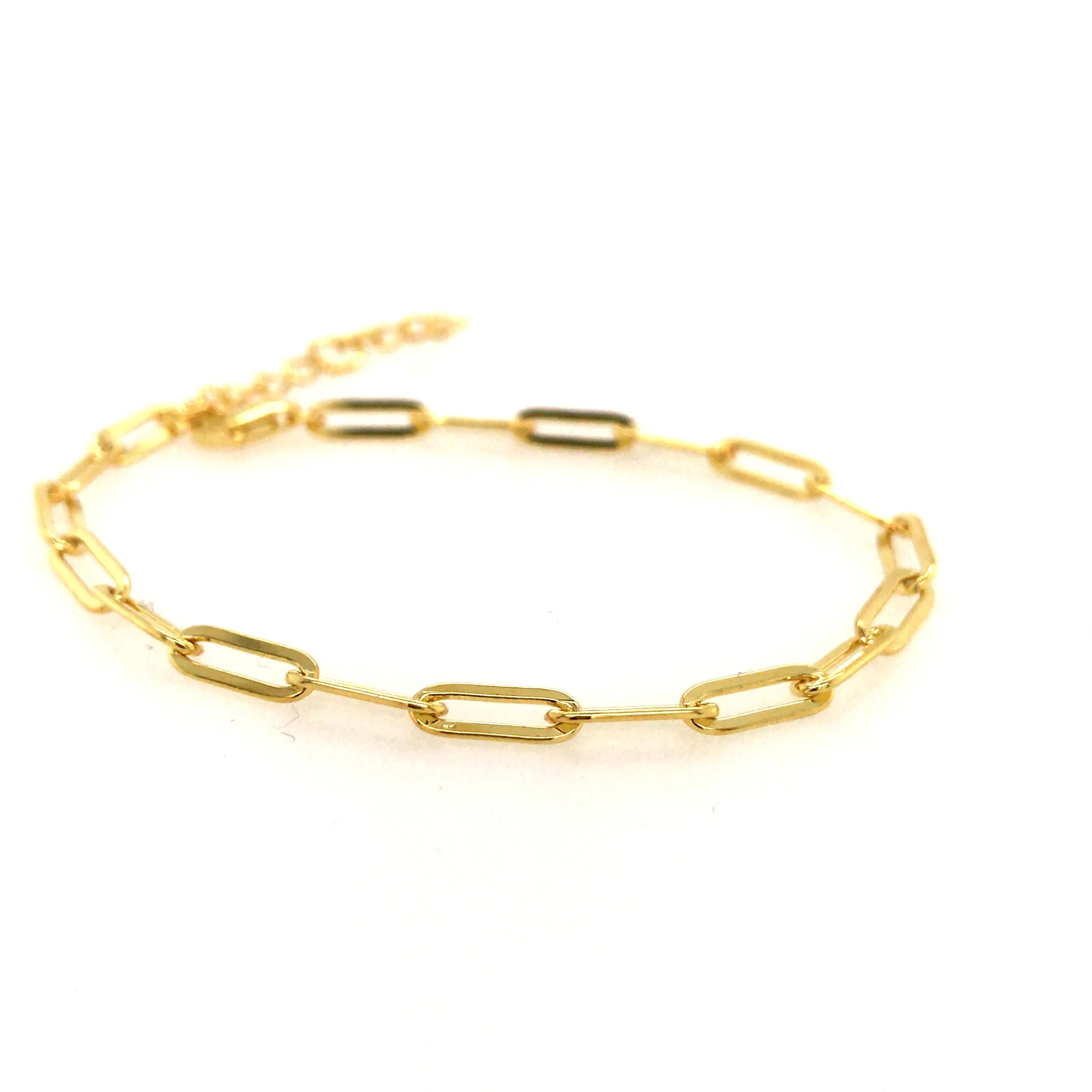 Sterling Silver Large Paper Clip Bracelet