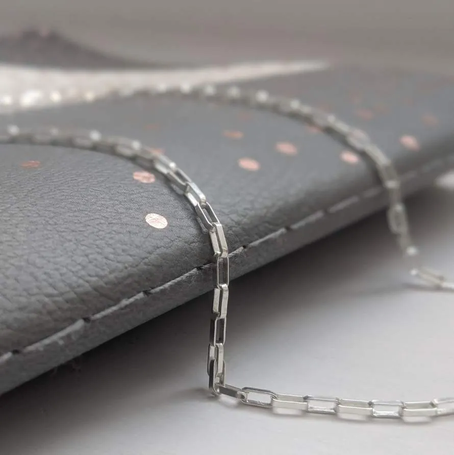 Sterling Silver Open Link Chain Bracelet