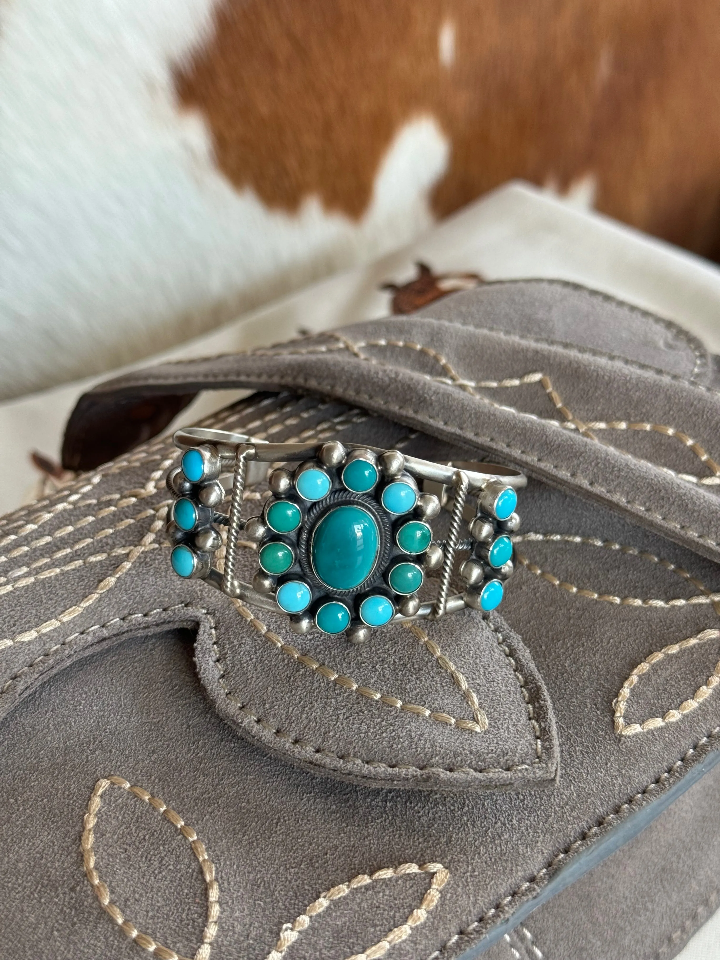 The Turquoise Cluster Cuff II