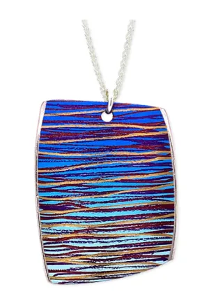 Titanium Large Scratch Art Necklace