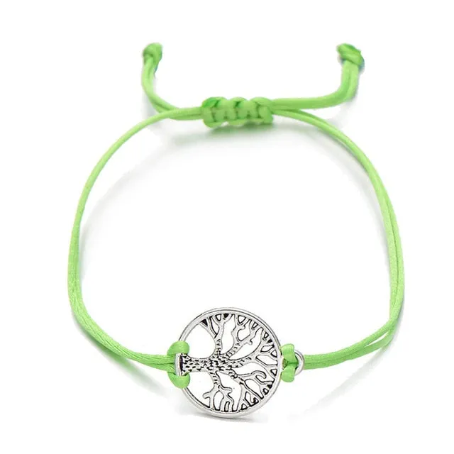 Tree of Life String Braided Bracelet Rope Charm Bracelet