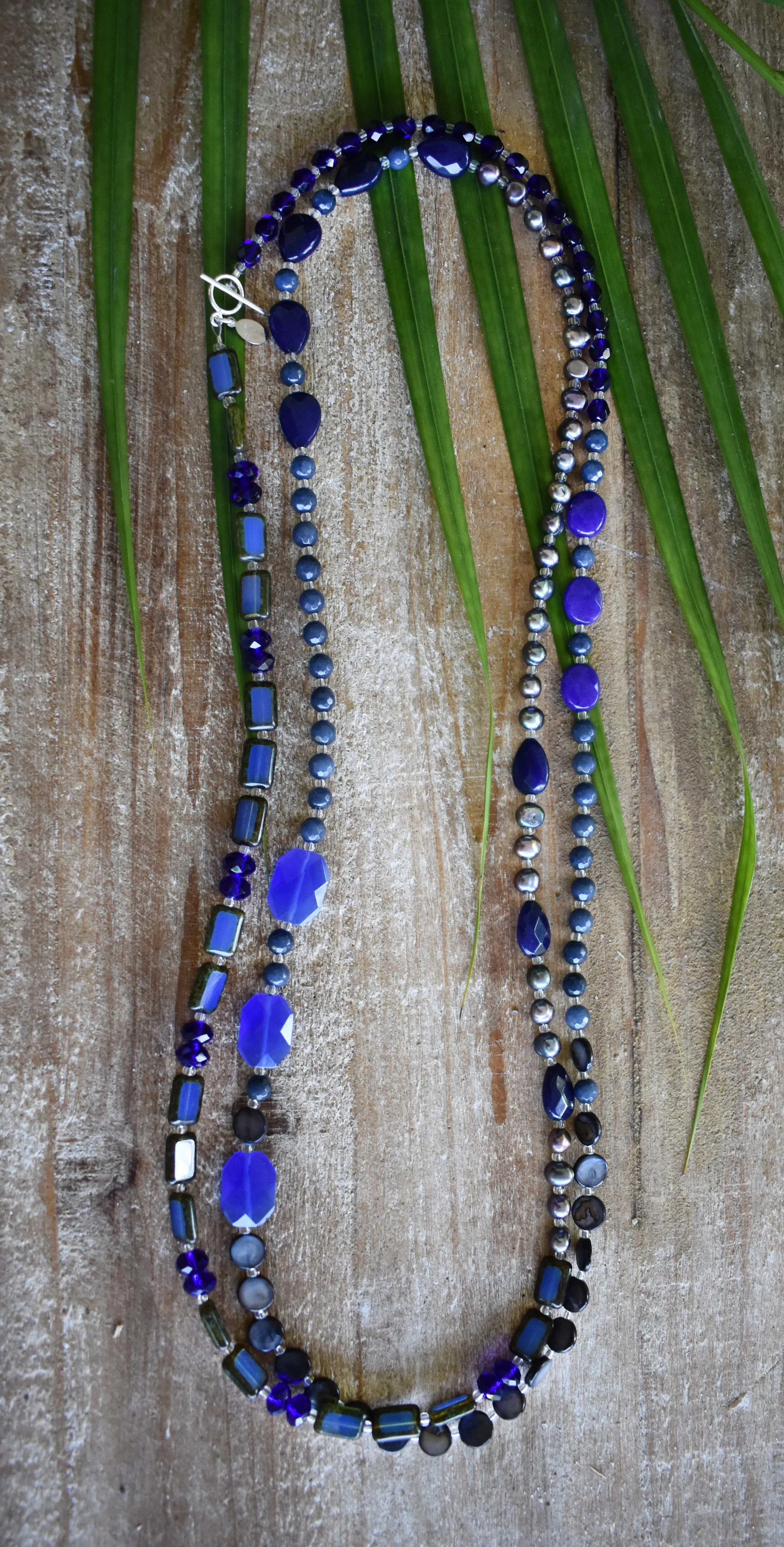 True Blue Medley Necklace, 60"