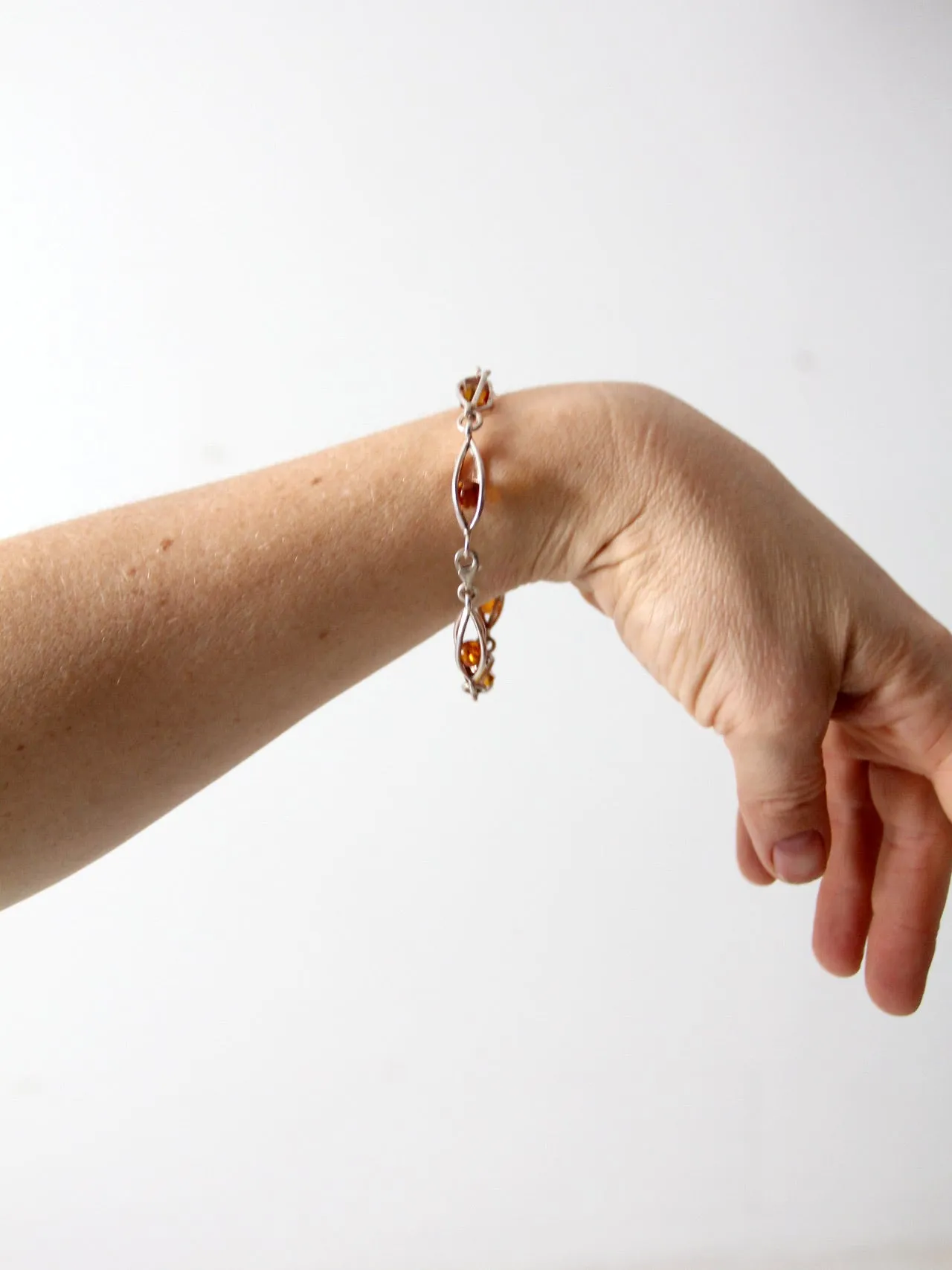 vintage amber bracelet